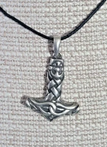 El Vikingo Nórdico Thors Martillo Colgante Peltre Thors Martillo Collar 1.5" Colgante - Imagen 1 de 3