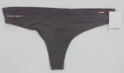 Tanga de nailon Le Mystere 8838 "Infinite Comfort", gris topo ("Fantasma") nueva con etiquetas Foto 1 de 4