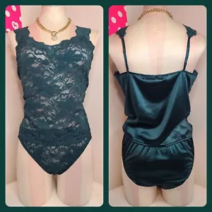 Rare ✨️ Vtg Victoria's Secret Second Skin Satin & Lace Cami/ Panty Set Size Lg - Picture 1 of 8