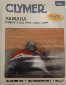 Yamaha PWC Repair Manual 2002-2009 4-Stroke FX/VX Clymer W807 New - Picture 1 of 1