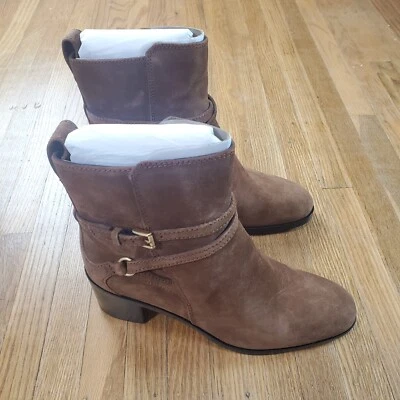 Rag & Bone Hazel Buckle Bootie Sz 8 Brown Suede Leather Chelsea NWOB NEW - Image 1 of 4