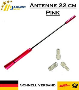 Universal Jurmann 22 cm Rosa Techo Antena Coche AM / FM con 3 Adaptadores para Fiat - Imagen 1 de 2
