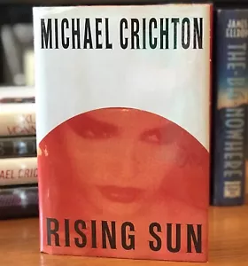 Signierter 1. MICHAEL CRICHTON Rising Sun HCDJ Thriller Japan Los Angeles SEHR GUT - Bild 1 von 8