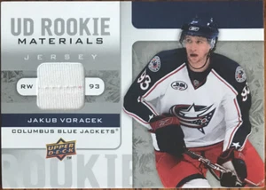 2008-09 Upper Deck Rookie Materials Jakub Voracek RM-JV Columbus Blue Jackets - Picture 1 of 2