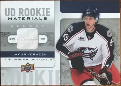 2008-09 Upper Deck Rookie Materials Jakub Voracek RM-JV Columbus Blue Jackets - Image 1 of 2