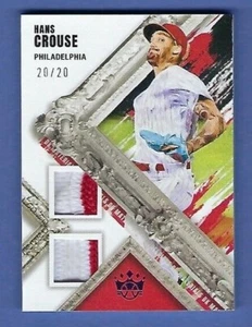 2022 Diamond Kings HANS CROUSE DK Materials 2Color Dual Patch /20 SSP Rookie RC - Picture 1 of 2