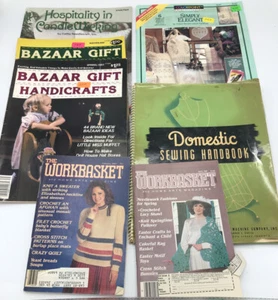 Lot Vintage Crafting Magazines 1947-1992 Sew Crochet Knit Wicking Paint Stitch - Picture 1 of 9