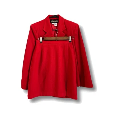 Blazer y falda vintage Casablanca 100 % lana Foto 1 de 4