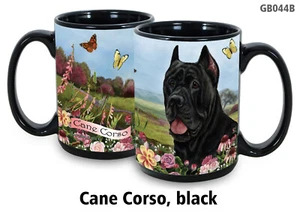 Garden Party Mug -  Black Cane Corso - Picture 1 of 1