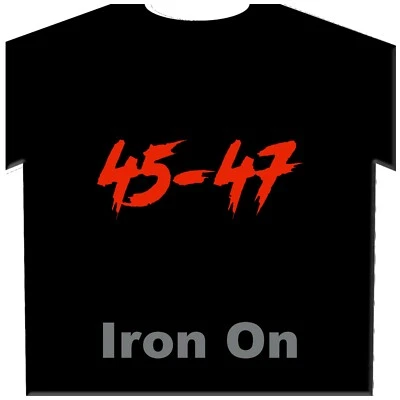 45-47- Iron-On Heat Transfer Decal - Image 1 of 3