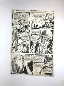 DC Comics Weird War Tales #17 S.20 Original Art 1973 George Evans - Bild 1 von 9