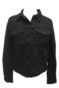 Levis Women's Original Trucker Slim Fit Button Down Long Sleeve Denim Jacket - Picture 1 of 8
