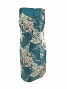 Vestido vaquero para mujer Tahari ASL estampado floral (6, rosa verde azulado) - Imagen 1 de 2