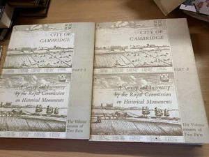 1959 1ST ED HISTORICAL MONUMENTS IN CAMBRIDGE VOLS 1 & 2 HB BOOKS 3.7kg (EV5) - Picture 1 of 24
