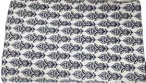 1 Printed Kitchen Terry Towel (16" x 26") BLUE LEAVES ON WHITE DESIGN - Picture 1 of 11