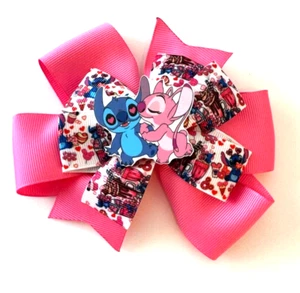 Beautiful Stitch and Angel inspired hair bow for girls. - Picture 1 of 2