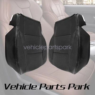 Cubierta de asiento inferior de cuero para Nissan Titan SE 2005-2015 delantera ambos lados negra Foto 1 de 4