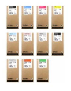 11 x Original Tinte Epson Stylus Pro 4900 / T6531 -T6539 FULL SET Ink Cartridges - Zdjęcie 1 z 1