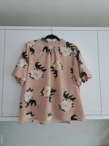 Dorothy Perkins Floral Top Blouse Size 18 Elegant Stylish - Picture 1 of 11