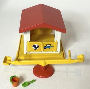 Set parco giochi per bambini Playmobil vintage 1985 sandbox casetta da gioco - Foto 1 di 3