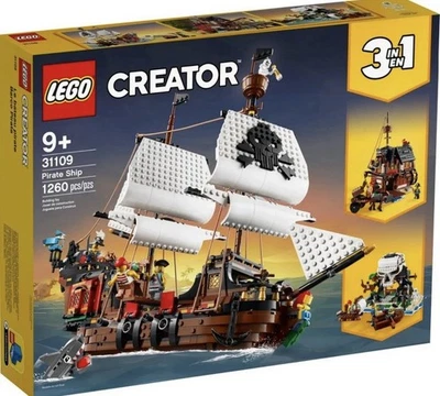 LEGO Creator 3 in 1 Pirate Ship Collectible Set 31109 BRAND NEW SEALED - Image 1 of 4