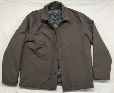 Banana Republic Tailored Puffer Jacket Dark Oak Mens Large Button Down - Image 1 of 4