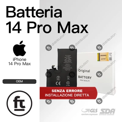 DEJI APPLE BATTERIA IPHONE 14 PRO MAX OEM SENZA ERRORE ISTALLAZIONE DIRETTA