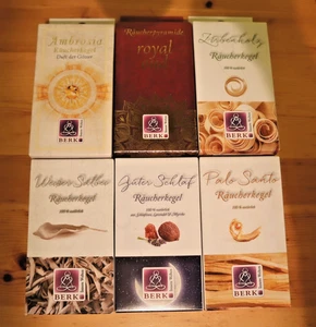 BERK HOLY SMOKES Räucherpyramide 6 Var. Ambrosia Schlaf Zirbe Palo Santo Salbei - Bild 1 von 19