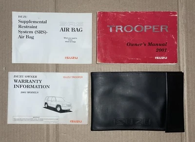 ISUZU 2001 01 Trooper manual del propietario con estuche - OEM Foto 1 de 4