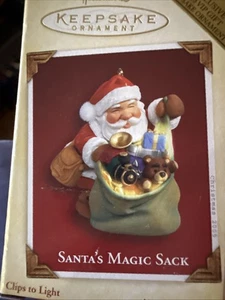 2005 SACCO MAGICO BABBO NATALE SEGNO DISTINTIVO RICORDO ORNAMENTO BABBO NATALE NUOVO OMAGGIO S/H - Foto 1 di 19