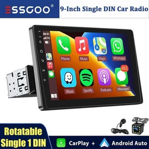 Unidad principal de pantalla táctil automática Android radio estéreo para automóvil inalámbrica Apple CarPlay de 9" - Imagen 1 de 16
