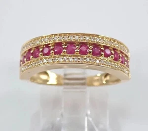 2Ct Round Simulated Lab Created Women's Engagement Ring 14K Yellow Gold Plated - Picture 1 of 3