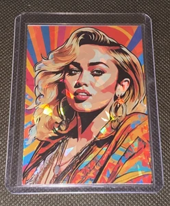 Recuerdos de tarjeta refractora Holofoil personalizada de Miley Cyrus - Imagen 1 de 3