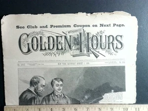 Golden Hours August 1 1896 Norman L Munro Rare Adventure Comics - Bild 1 von 3