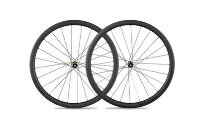 KORE 700C 35mm Carbon Laufradsatz Rennrad 1399g Aero Speichen Scheibenbremse - Bild 1 von 4