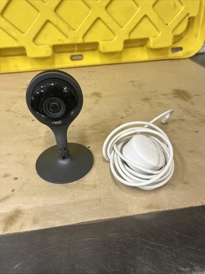 Google Nest Cam Indoor Security Camera A0005 1st Gen, Wire, Plug, Magnetic Stand - Image 1 of 4