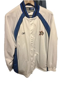 Retro PHILADELPHIA 76ERS Training Basketball Jacket Track Reebok Size 3XL - Picture 1 of 2