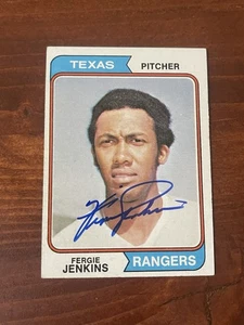 Fergie Jenkins Signed 1974 Topps #87 Card. Persönlich signiert - Bild 1 von 2