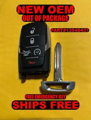 NEW MOPAR OEM 2019-24 RAM 1500 5 BTN SMART KEY FOB 68442909 OHT-4882056 - Image 1 of 4