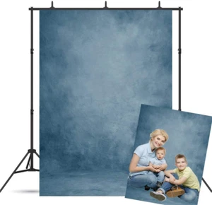 Abstract Blue 5x7ft Backdrop for Graduation, Portraits, and Family Photos - Picture 1 of 12