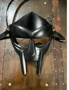 Medieval MF Doom Mask Gladiator Mask Steel Face Mask SCA LARP Cosplay Costume - Picture 1 of 4