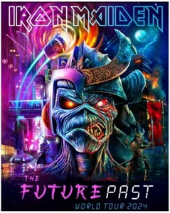 Póster oficial de Iron Maiden 2024 The Future Past World Tour - sin marco - Imagen 1 de 7