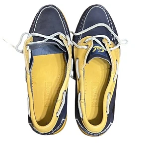 Berkeley California Golden Bears Loafer CHANT Boat Blue Gold Genuine Leather Vtg - Bild 1 von 21