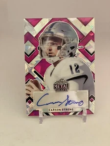 Carson Strong 2022 Leaf Metal Draft No.PA-CS1 5/10 Autograph Rookie Card - Picture 1 of 7