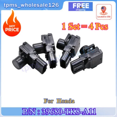 Sensor de estacionamiento 39680-TK8-A11 4 PIEZAS para Honda Pilot Odyssey 2012-2015 Foto 1 de 4