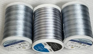 Sulky 40 wt rayon thread variegated Col.2108.- 850 yard spools Lot of 3 - Picture 1 of 6