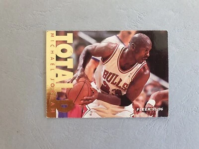 Carte collection basket NBA Fleer TOTAL D Mickael Jordan 95 96 NBA #200 Bulls - Photo 1/4