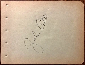 ZASU PITTS & JANET GAYNOR Dual AUTOGRAPHED Hand SIGNED VINTAGE 1950s ALBUM PAGE - Picture 1 of 4