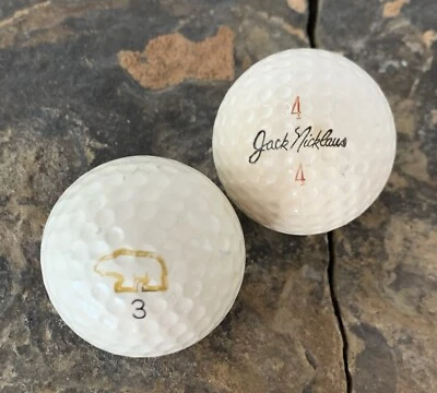 Vintage Jack Nicklaus Golden Bear Golf Balls. Used - Image 1 of 4