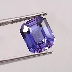 Zafiro rosa púrpura natural suelto excepcional piedra preciosa corte radiante 12x10 mm - Imagen 1 de 4